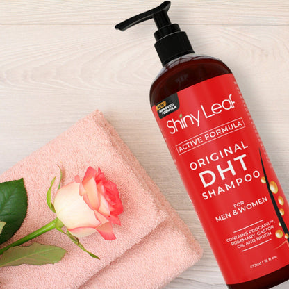 DHT Blocker Haarwuchsshampoo 473 ml, aktive Formel für Haarwachstum mit Biotin