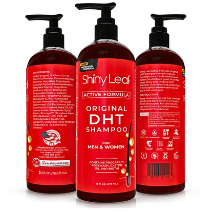 DHT Blocker Haarwuchsshampoo 473 ml, aktive Formel für Haarwachstum mit Biotin